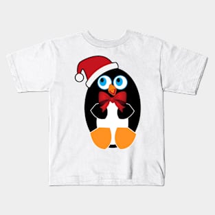 Christmas penguin Kids T-Shirt